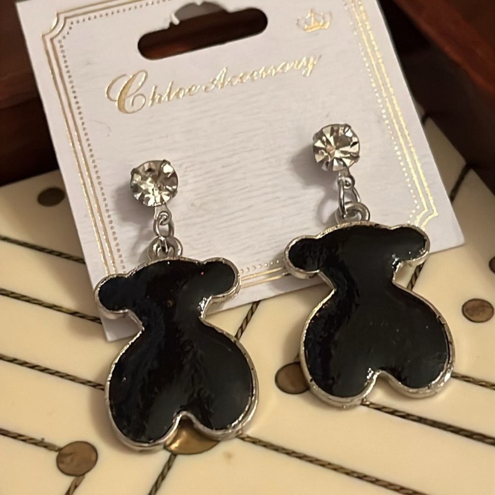 Black Dog Earrings